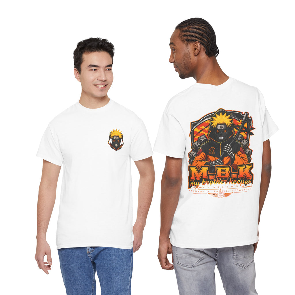Naruto-Inspired Graphic Tee — "M.B.K My Brother Keeper" Anime Streetwear Shirt