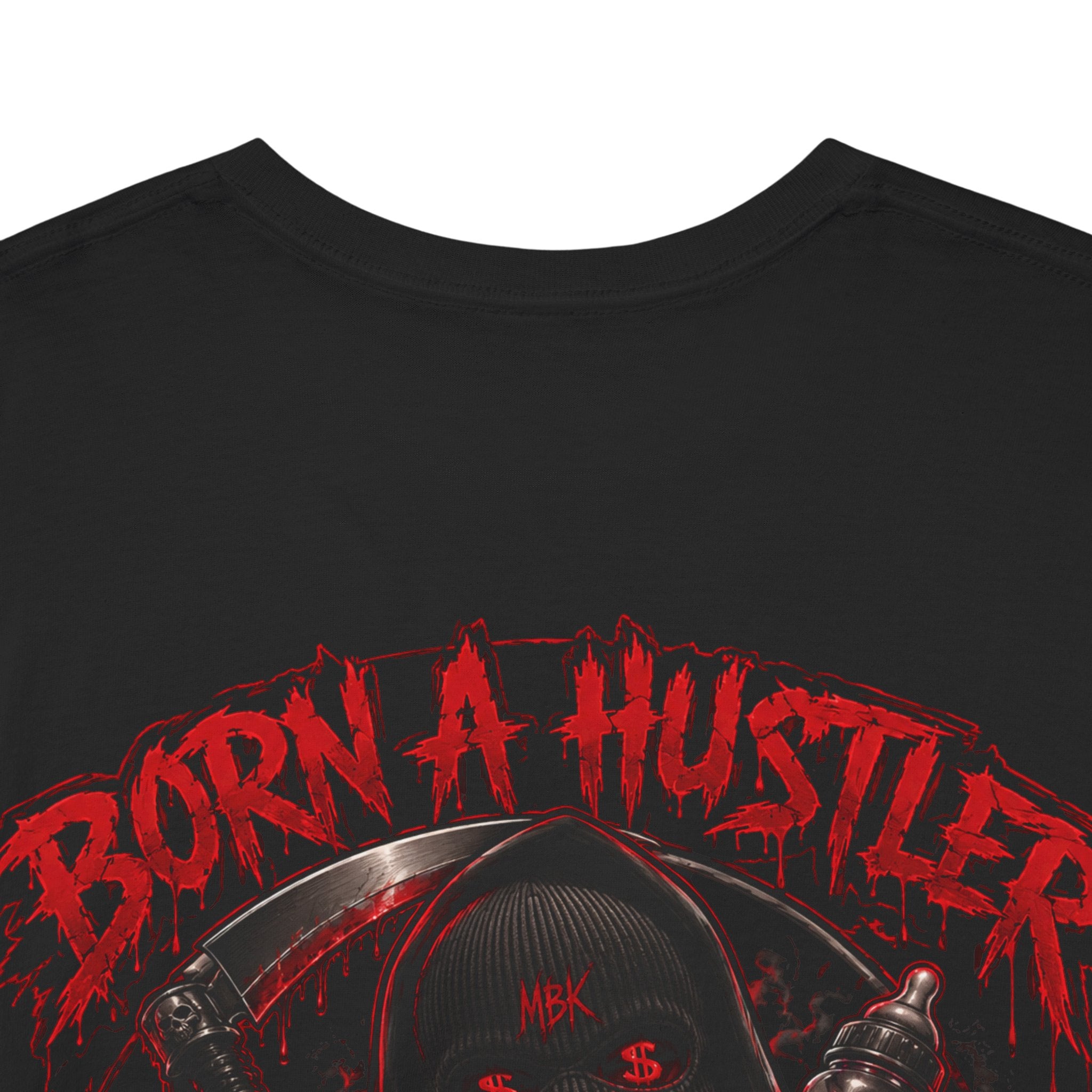 Graphic Tee — "Born a Hustler, Die a Hustler" Streetwear T‑Shirt