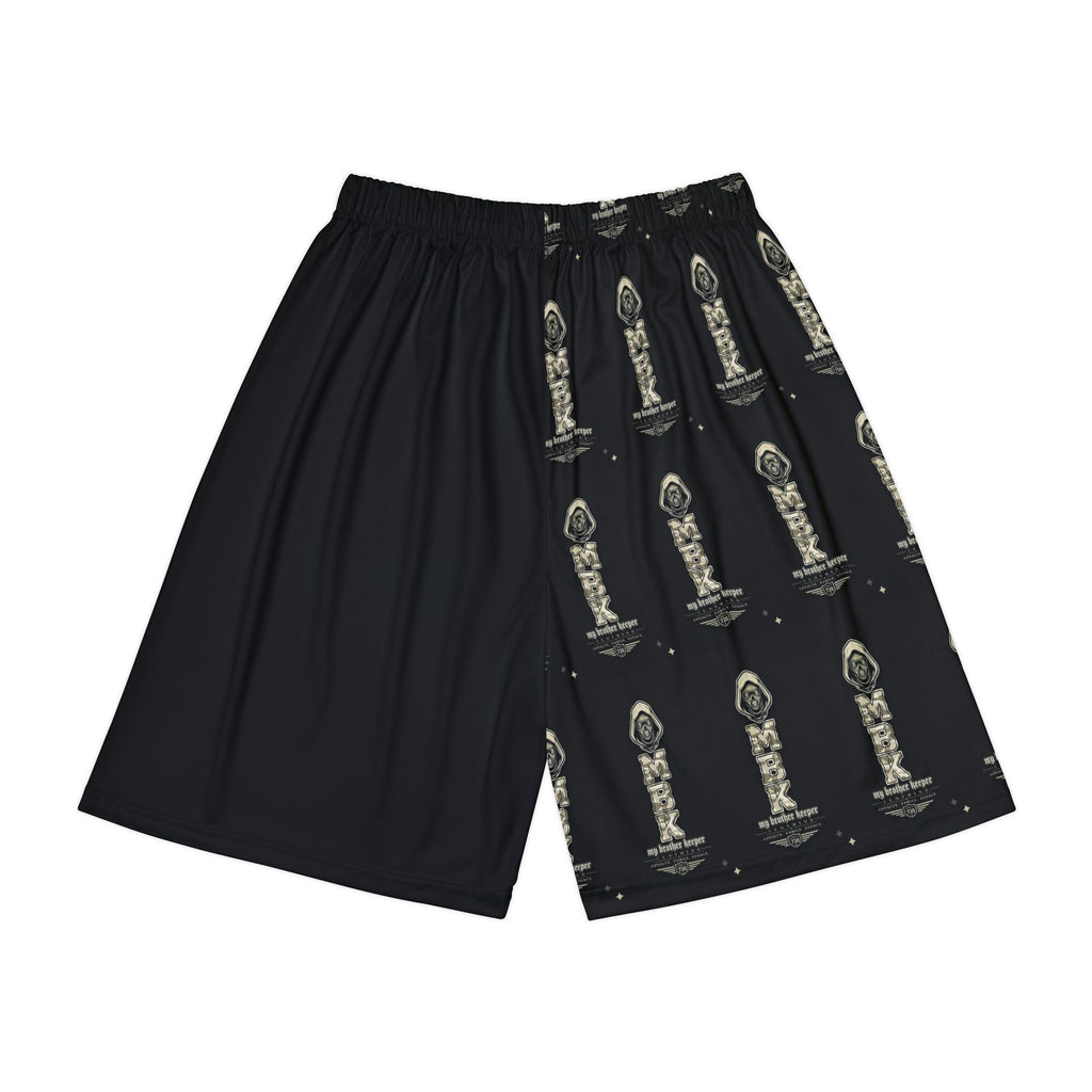 Men's Split-Panel Sports Shorts — MBK Graphic Athletic Shorts