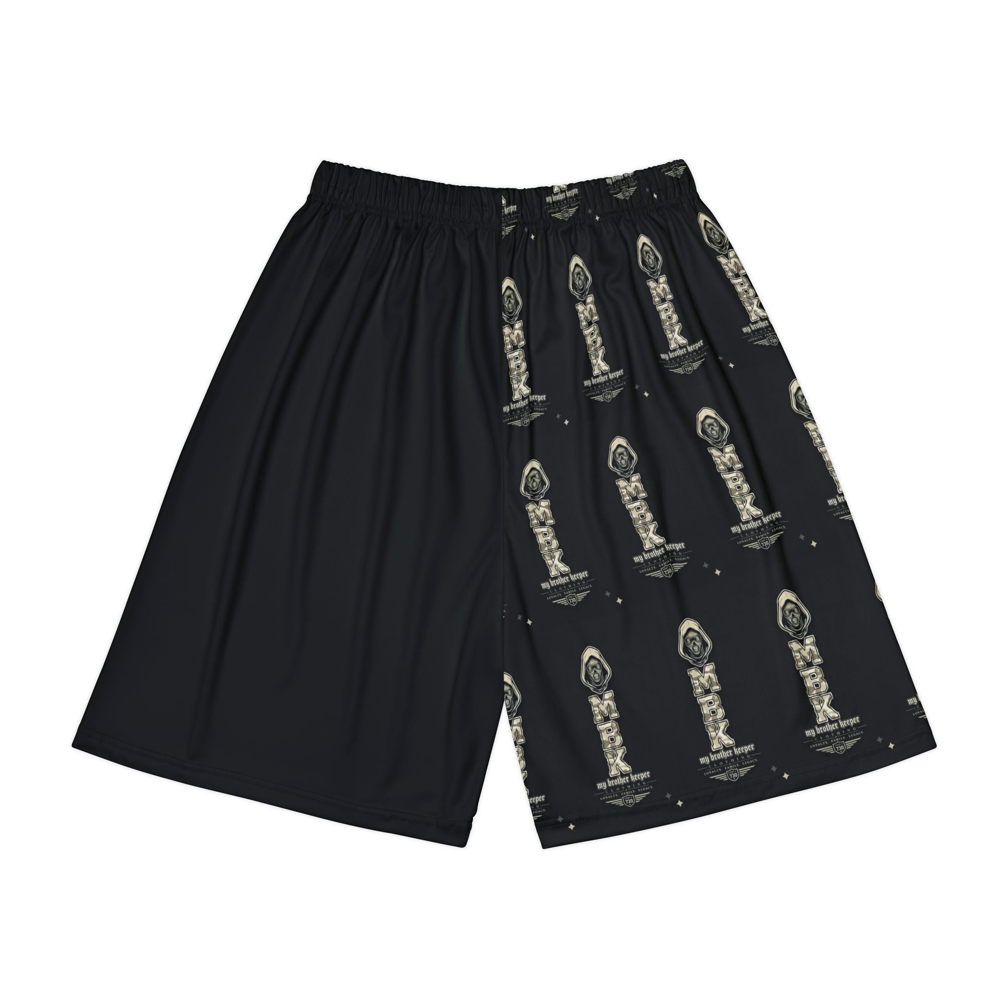 Men's Split-Panel Sports Shorts — MBK Graphic Athletic Shorts