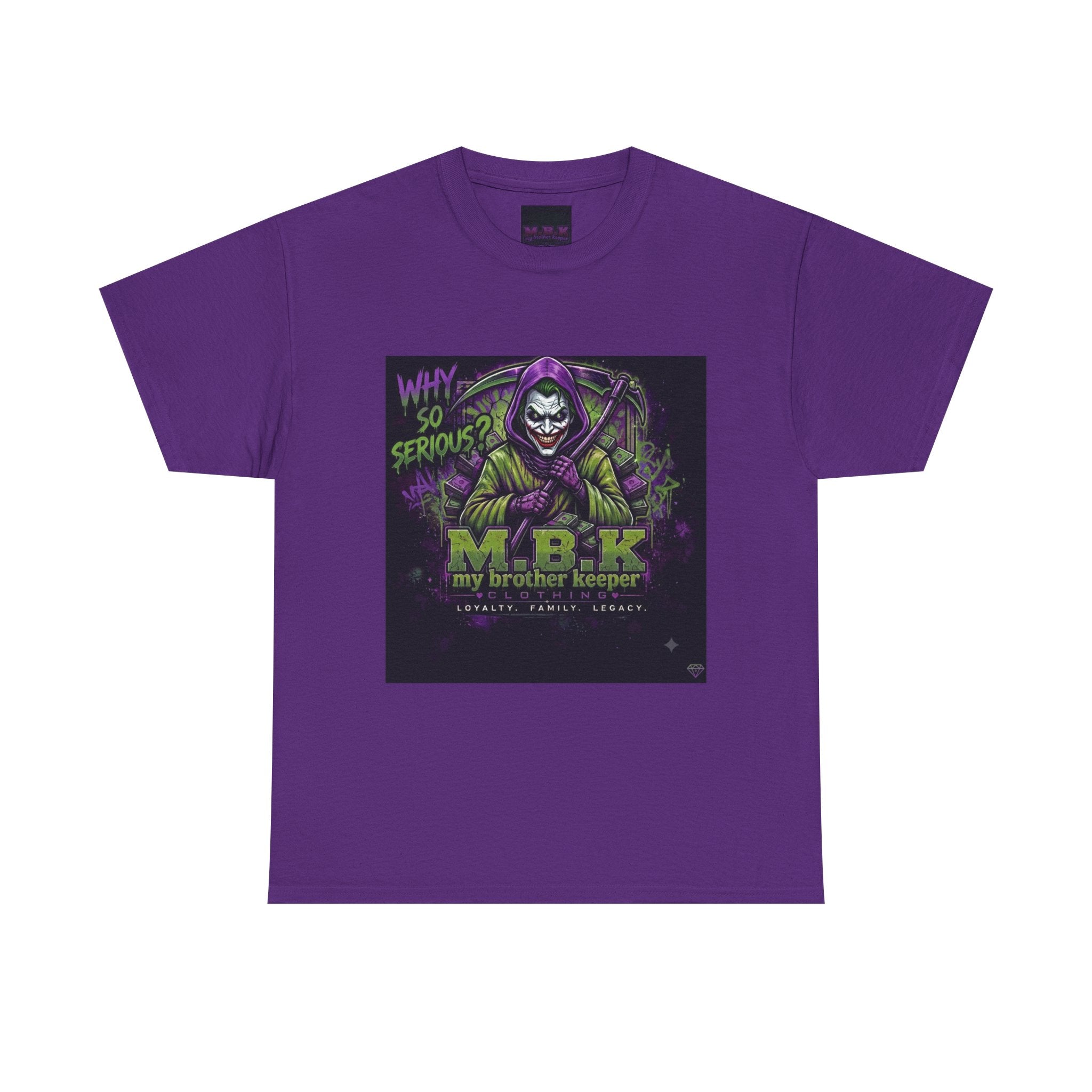 MBK "My Brother Keeper" Joker Skull Tee — Why So Serious Graphic T-Shirt
