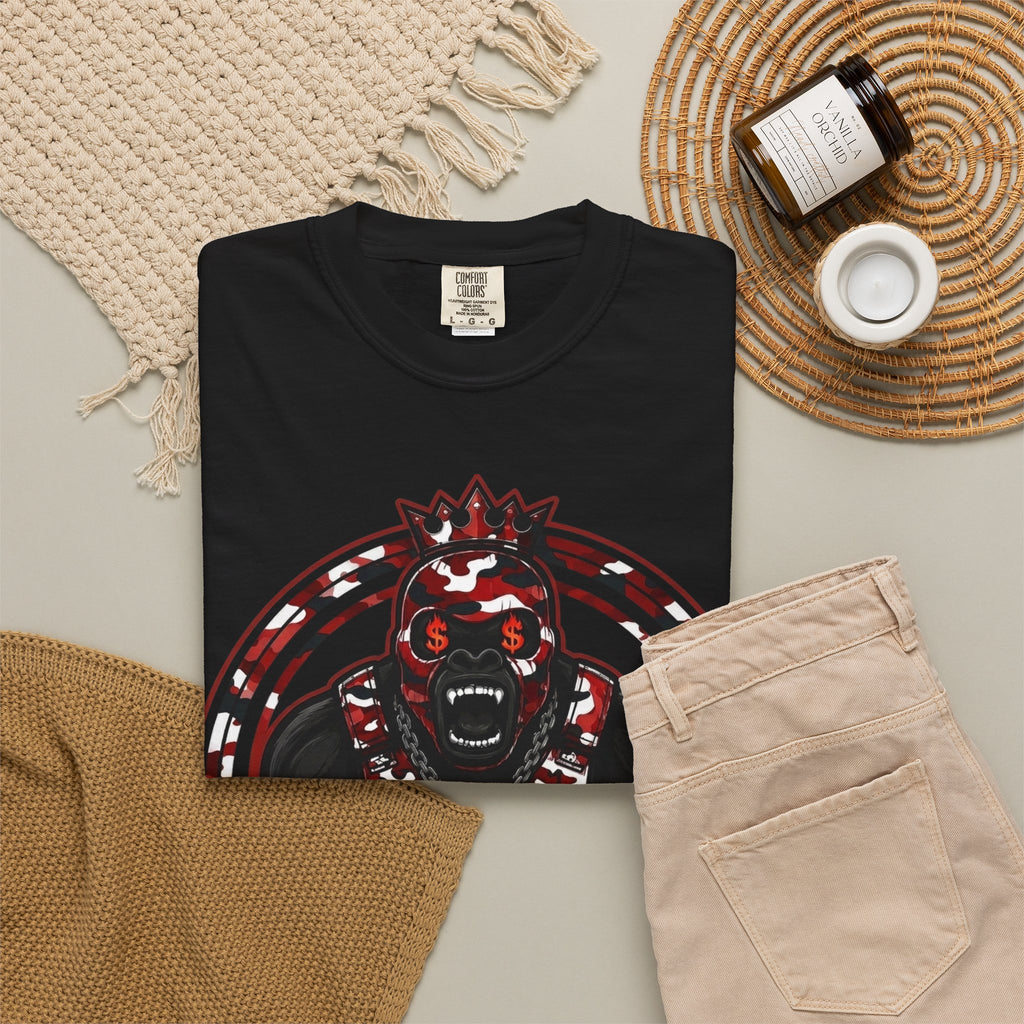 Gorilla Rampage Graphic T‑Shirt — Red & Black Streetwear Tee
