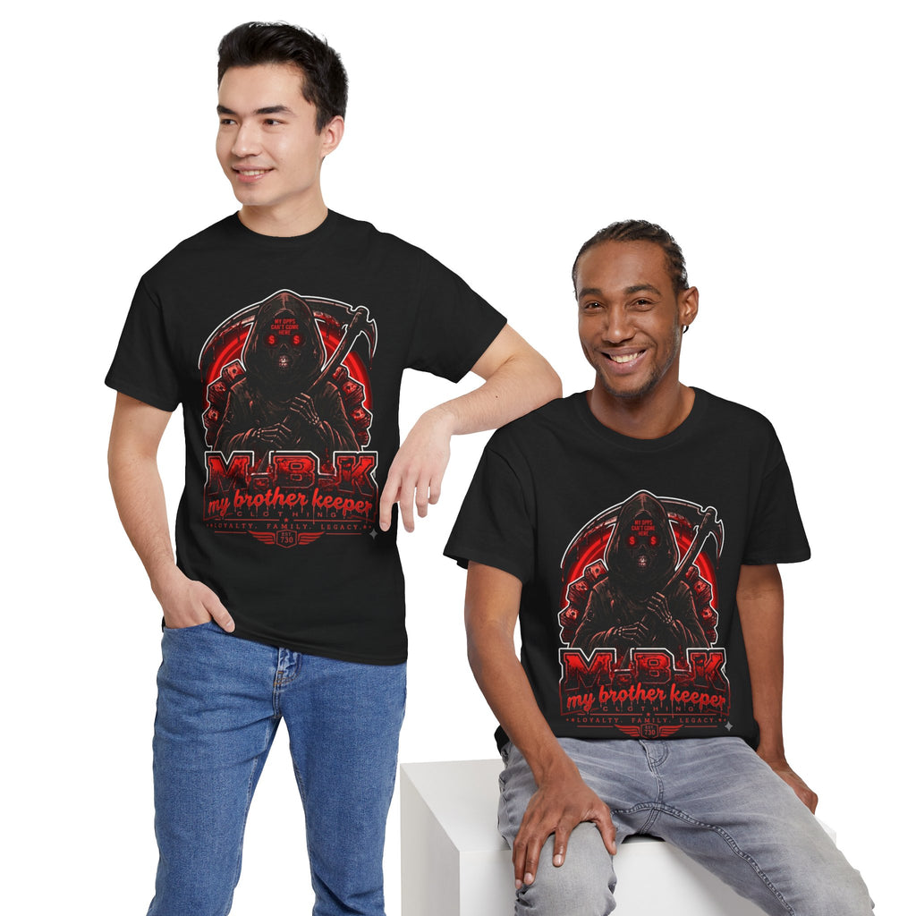 Graphic Tee — 'My Brother Keeper' Grim Reaper Streetwear T-Shirt