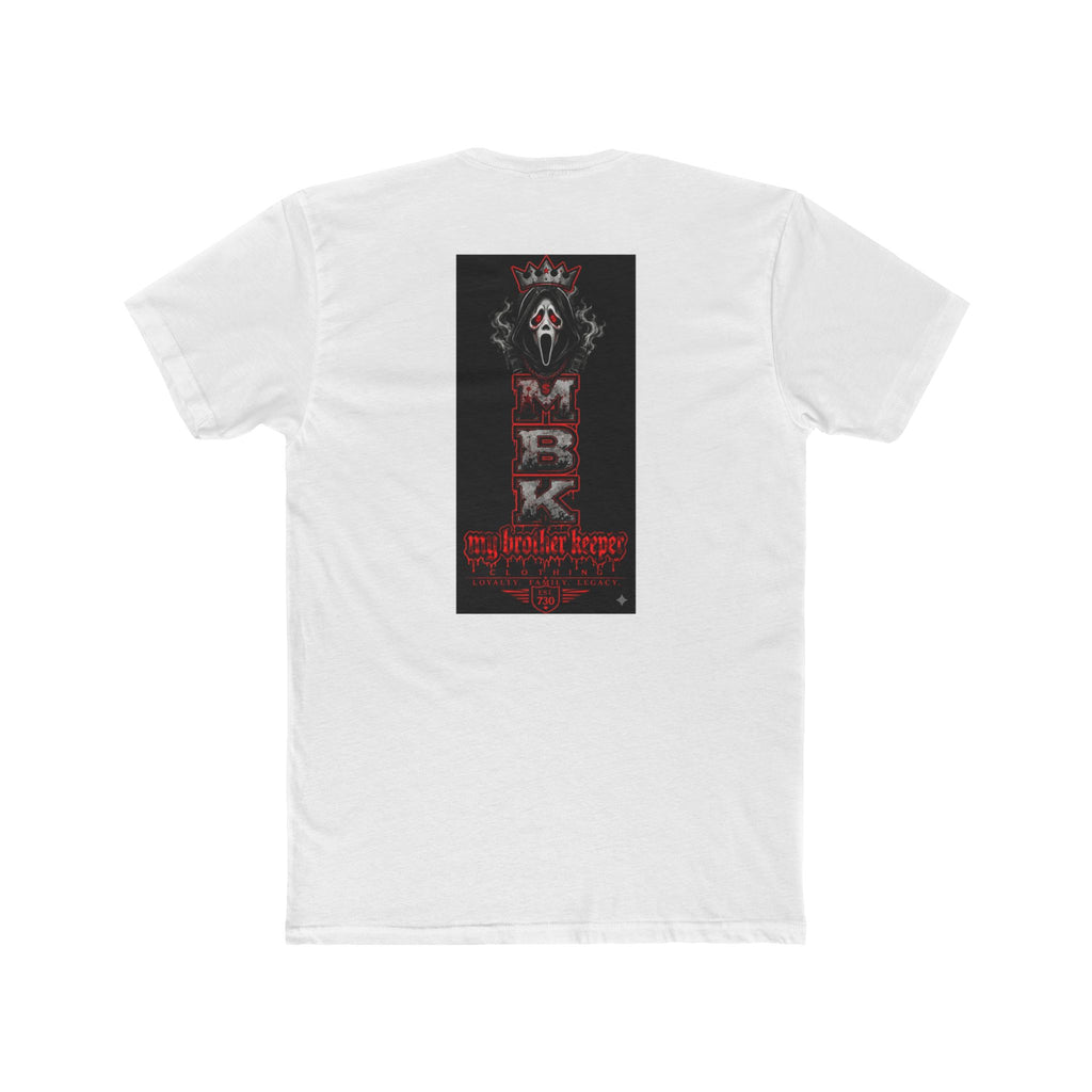 MBK Horror Graphic Tee — "My Brother Keeper" Skull Mask Crew Shirt