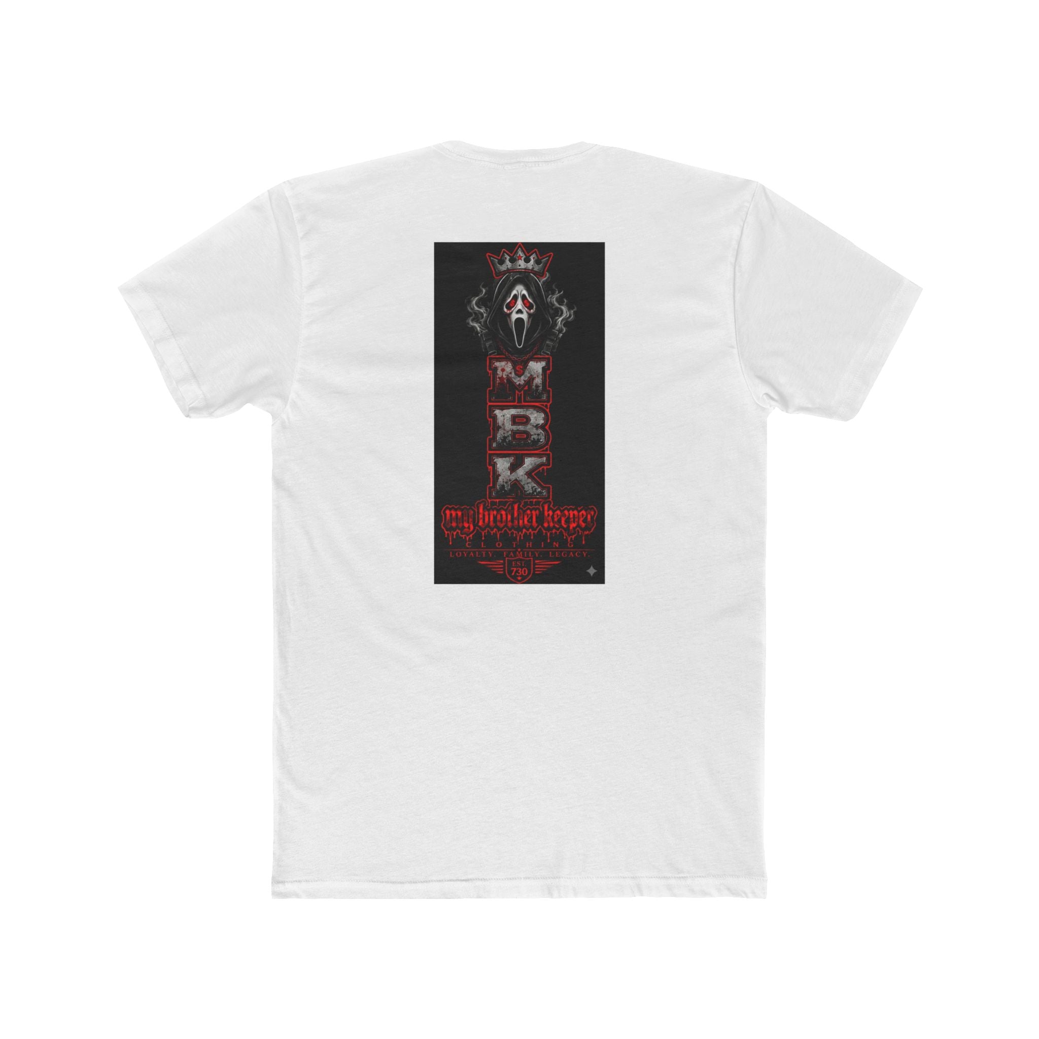 MBK Horror Graphic Tee — "My Brother Keeper" Skull Mask Crew Shirt