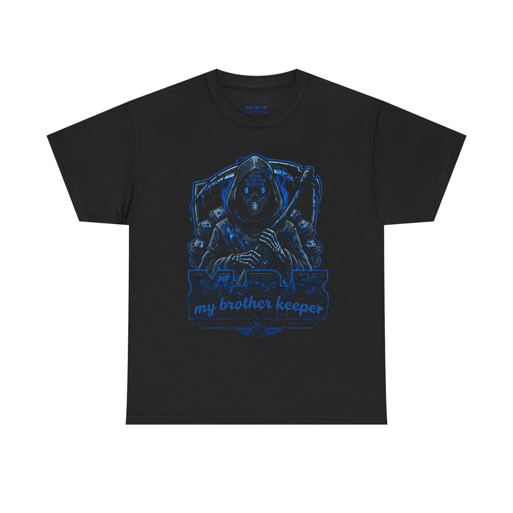 Grim Reaper “My Brother Keeper” Graphic Tee — Dark Gothic Skull Shirt