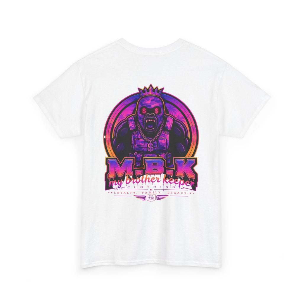 T-Shirt — Neon Skull King "M.B.K. My Brother Keeper" Graphic Tee