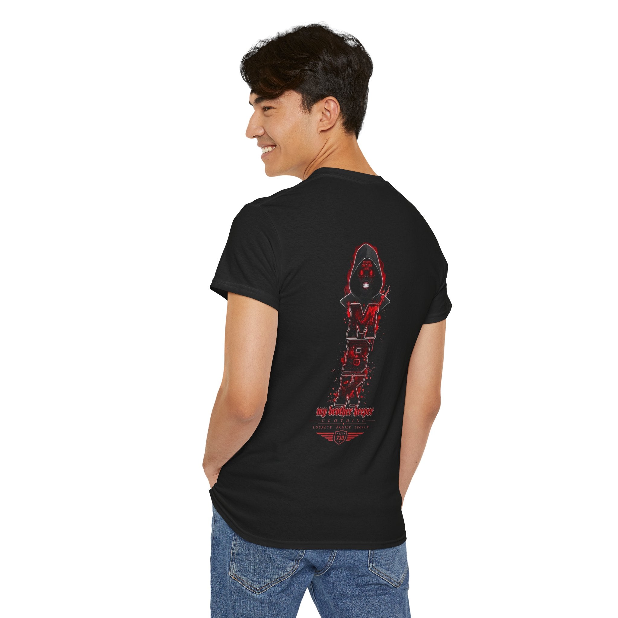 Graphic Tee — 'My Brother Keeper' Grim Reaper Streetwear T-Shirt