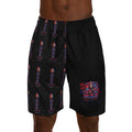 Skull Rider Jogger Shorts — Retro Biker Graphic AOP Men's Shorts