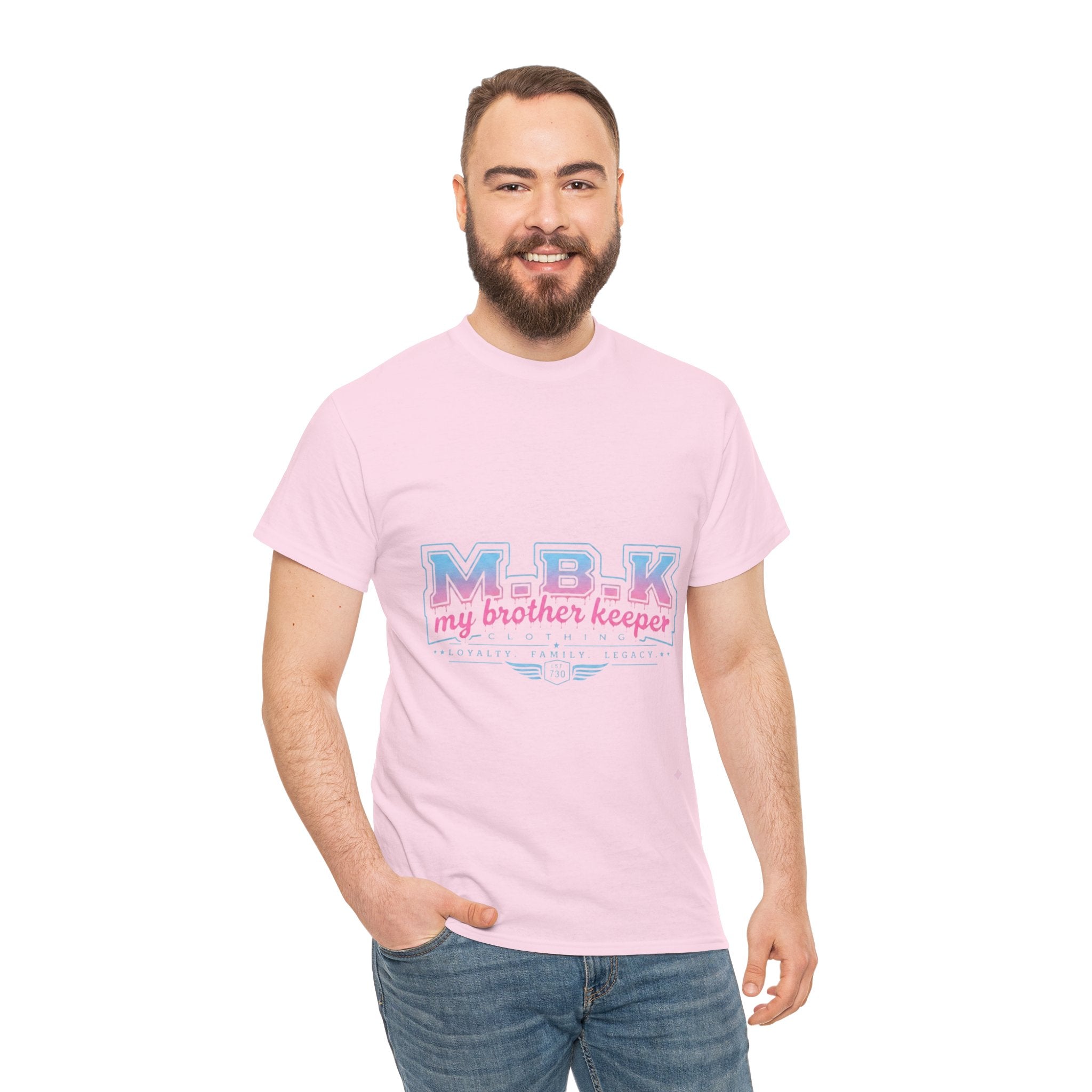 MBK "My Brother Keeper" Tee - Pastel Retro Graphic T-Shirt