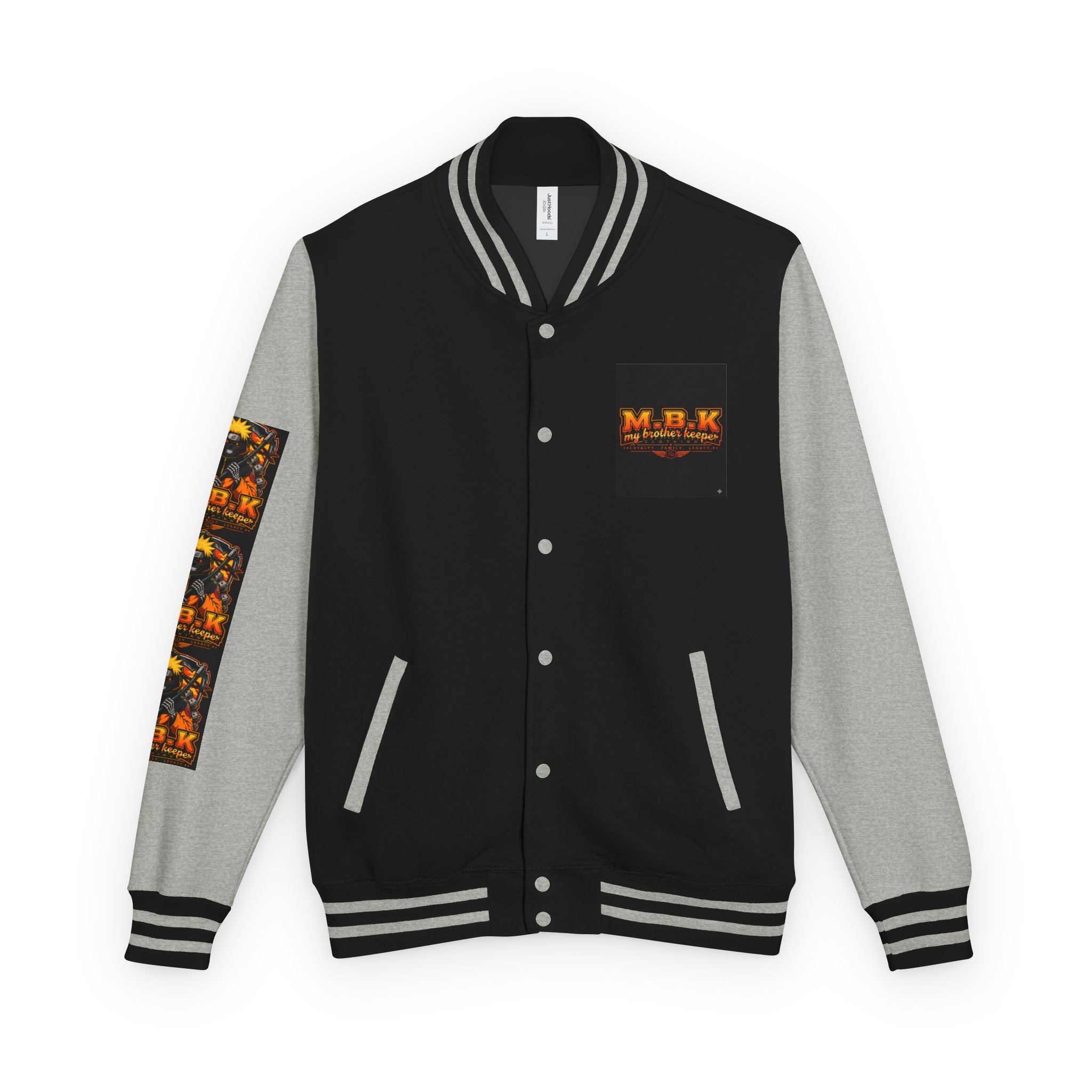 Naruto Hoodie Mask Letterman Jacket — Anime Varsity Jacket with Naruto Mask Graphic
