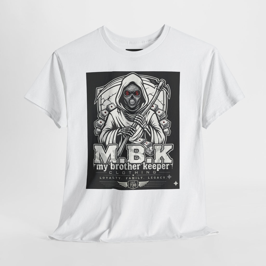 T-Shirt — "M.B.K. My Brother Keeper" Grim Reaper Graphic Tee