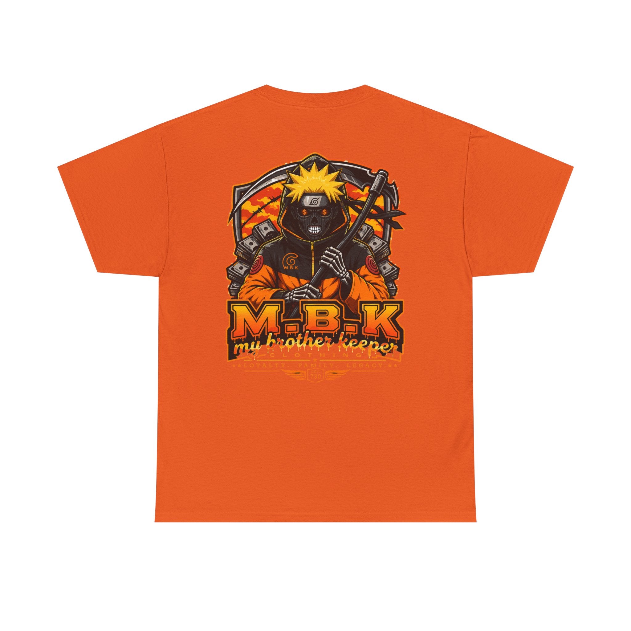 Naruto-Inspired Graphic Tee — "M.B.K My Brother Keeper" Anime Streetwear Shirt