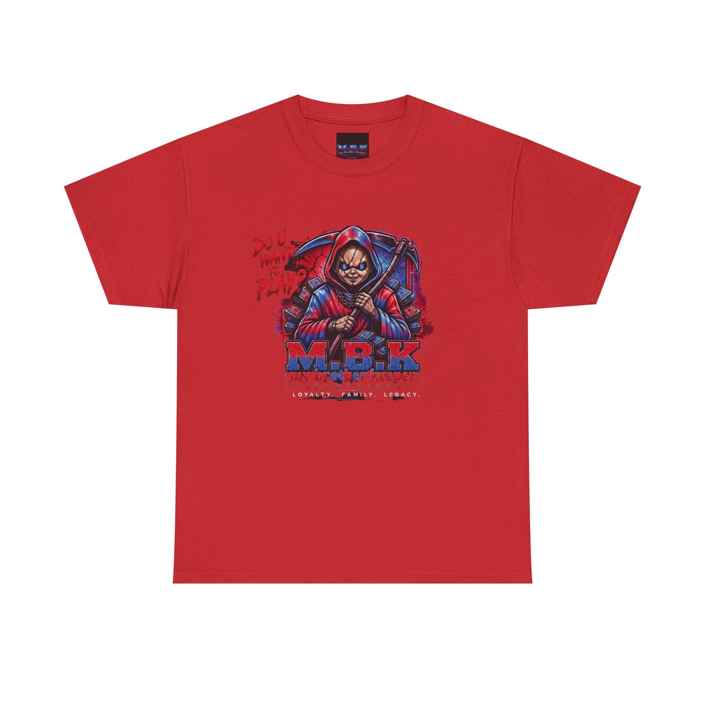 MBK 'Do U Wanna Play' Graphic Tee — Streetwear Hoodie Skull Design