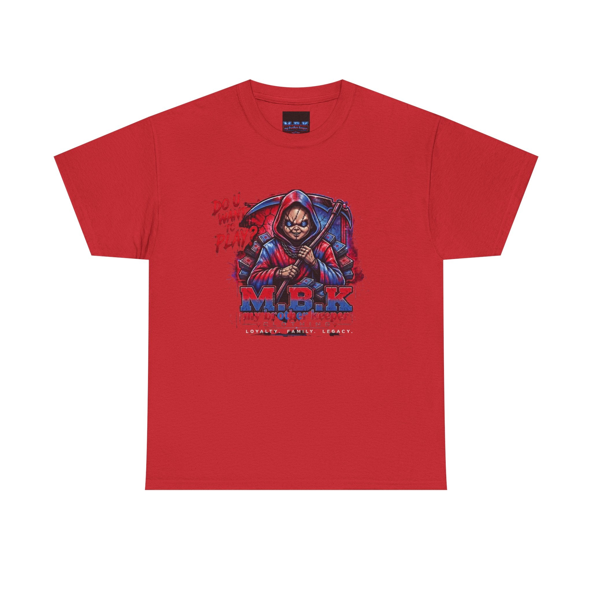 MBK 'Do U Wanna Play' Graphic Tee — Streetwear Hoodie Skull Design