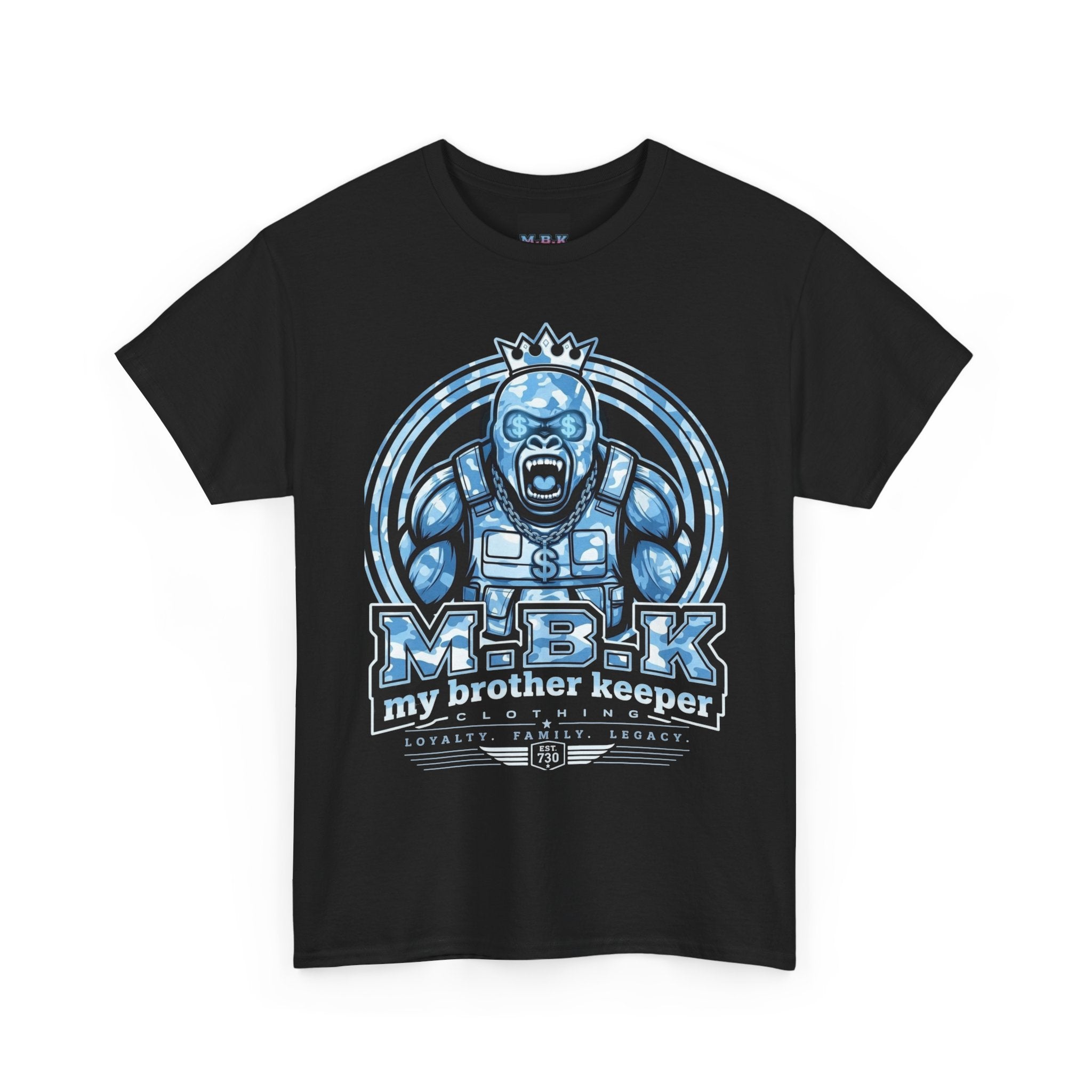 MBK King Gorilla Graphic Tee — Streetwear Gamer Logo T-Shirt