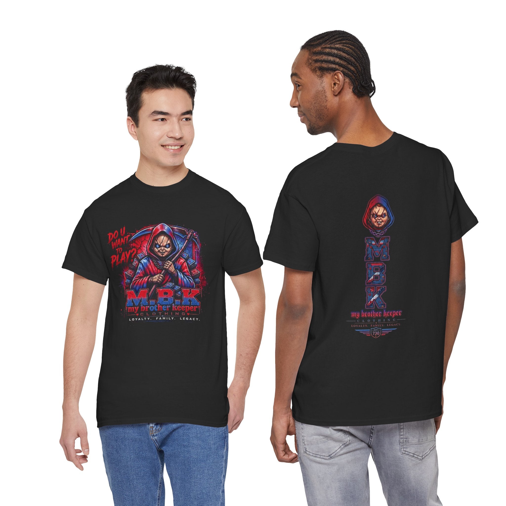 MBK 'Do U Wanna Play' Graphic Tee — Streetwear Hoodie Skull Design