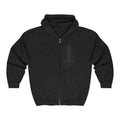 Gargoyle Crest Zip Hoodie — Gothic Demon Stone Arch Design