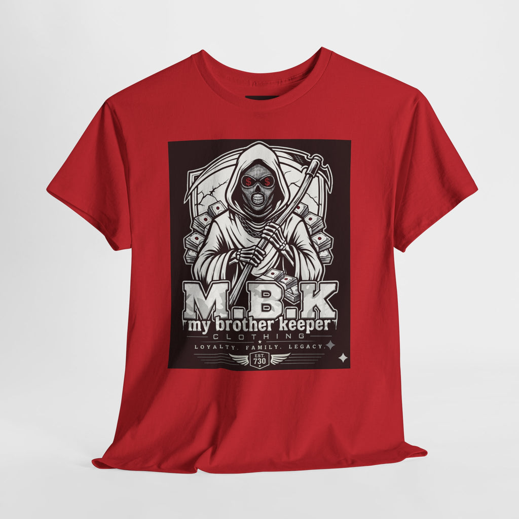 T-Shirt — "M.B.K. My Brother Keeper" Grim Reaper Graphic Tee