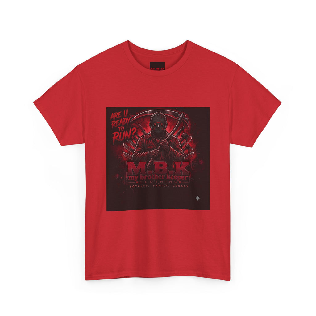 Deadpool Red Noir Graphic Tee — 'Are U Ready 2 Run?' Crewneck Shirt
