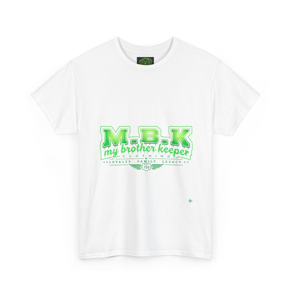 MBK "My Brother Keeper" Cotton Tee – Green Varsity Graphic
