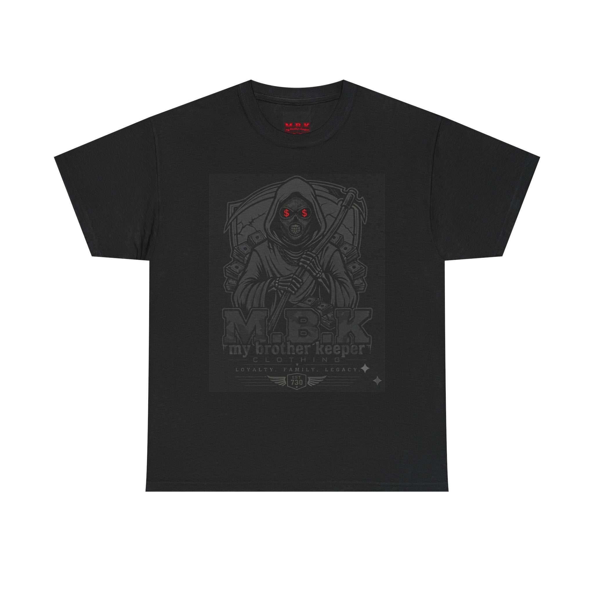 Grim Reaper 'My Brother Reaper' Graphic Tee — Dark Gothic Skull T-Shirt