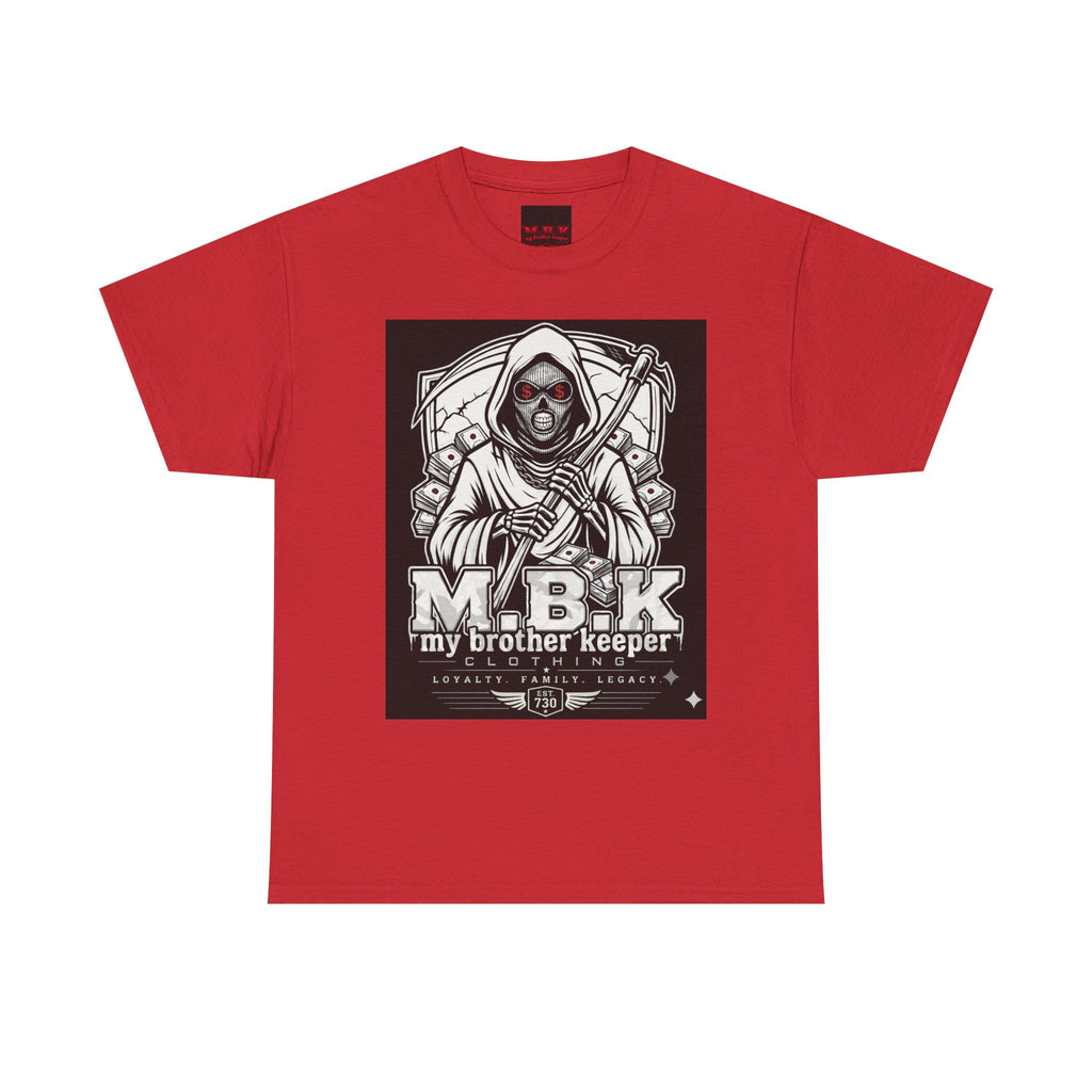 T-Shirt — "M.B.K. My Brother Keeper" Grim Reaper Graphic Tee