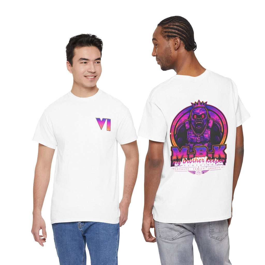 T-Shirt — Neon Skull King "M.B.K. My Brother Keeper" Graphic Tee