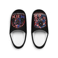 Patriotic American Flag Pitbull Men's Indoor Slippers