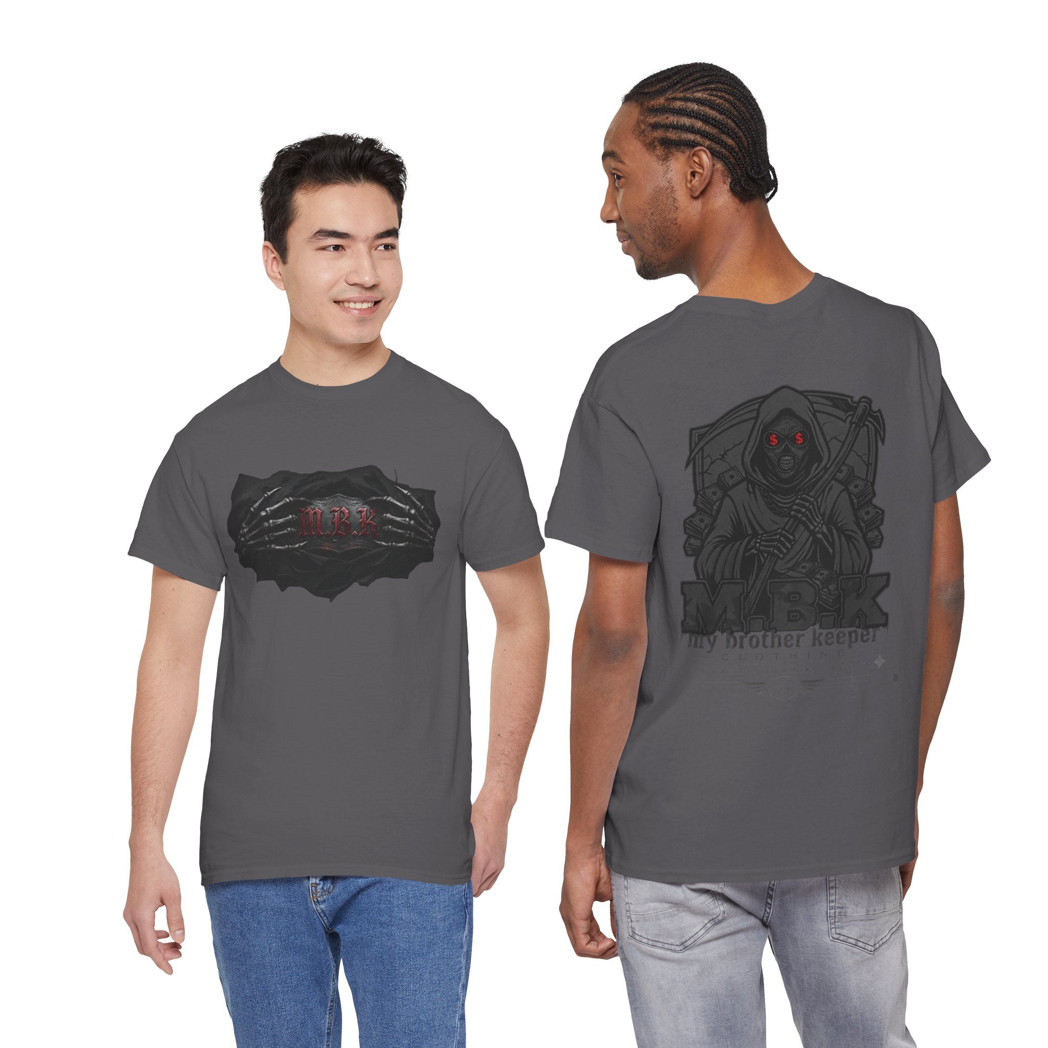 My Brother Keeper Grim Reaper T‑Shirt — Gothic Horror Tee