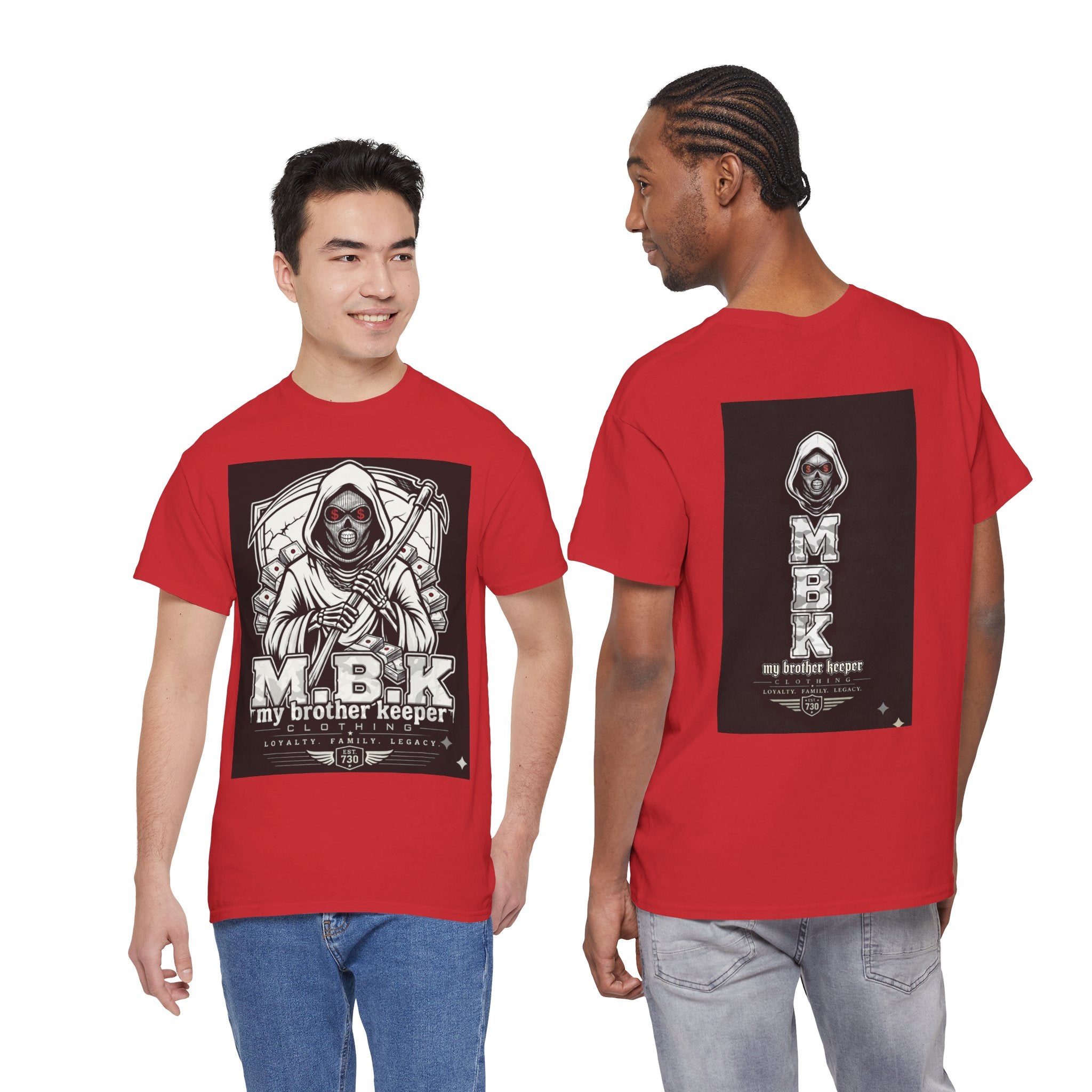 T-Shirt — "M.B.K. My Brother Keeper" Grim Reaper Graphic Tee