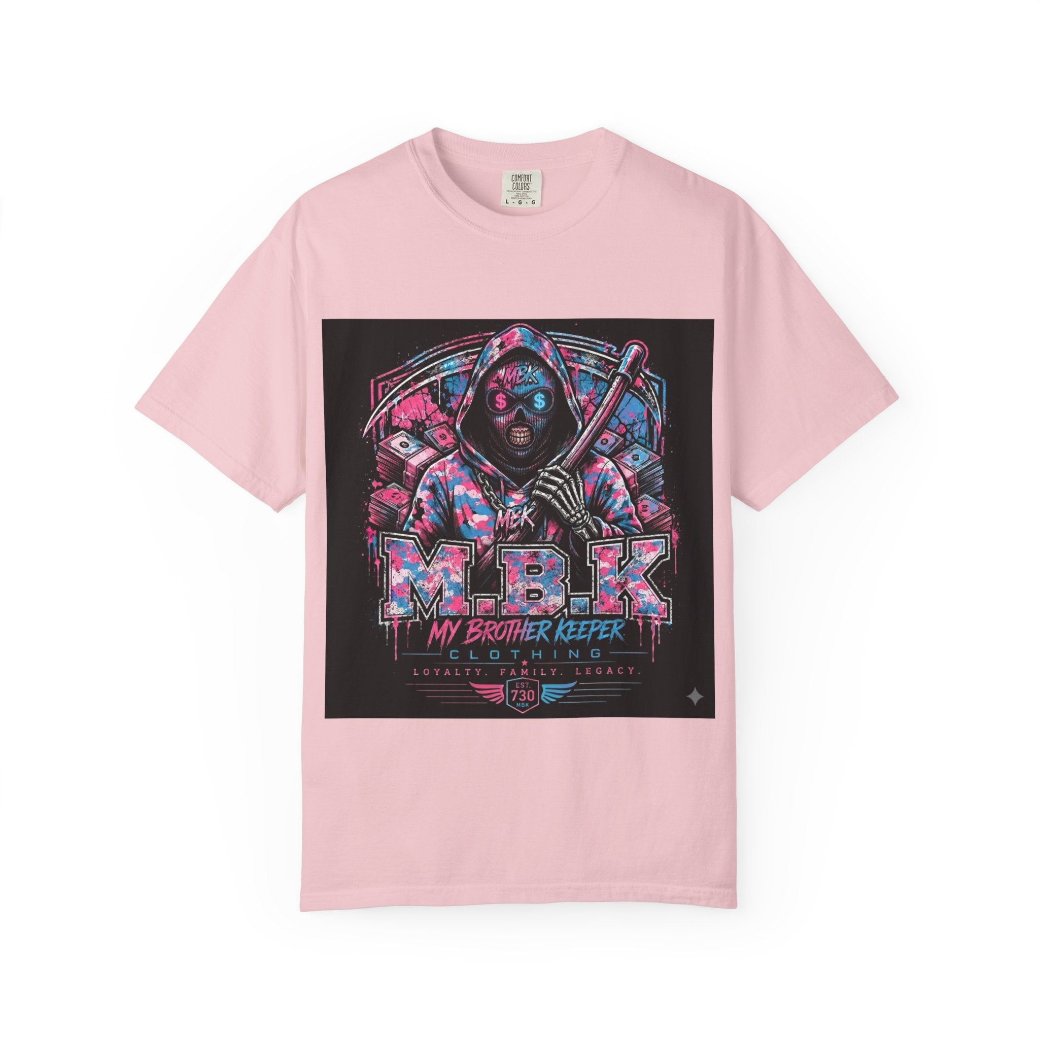 T-Shirt — MBK "My Brother Keeper" cotton candy grim Reaper tee