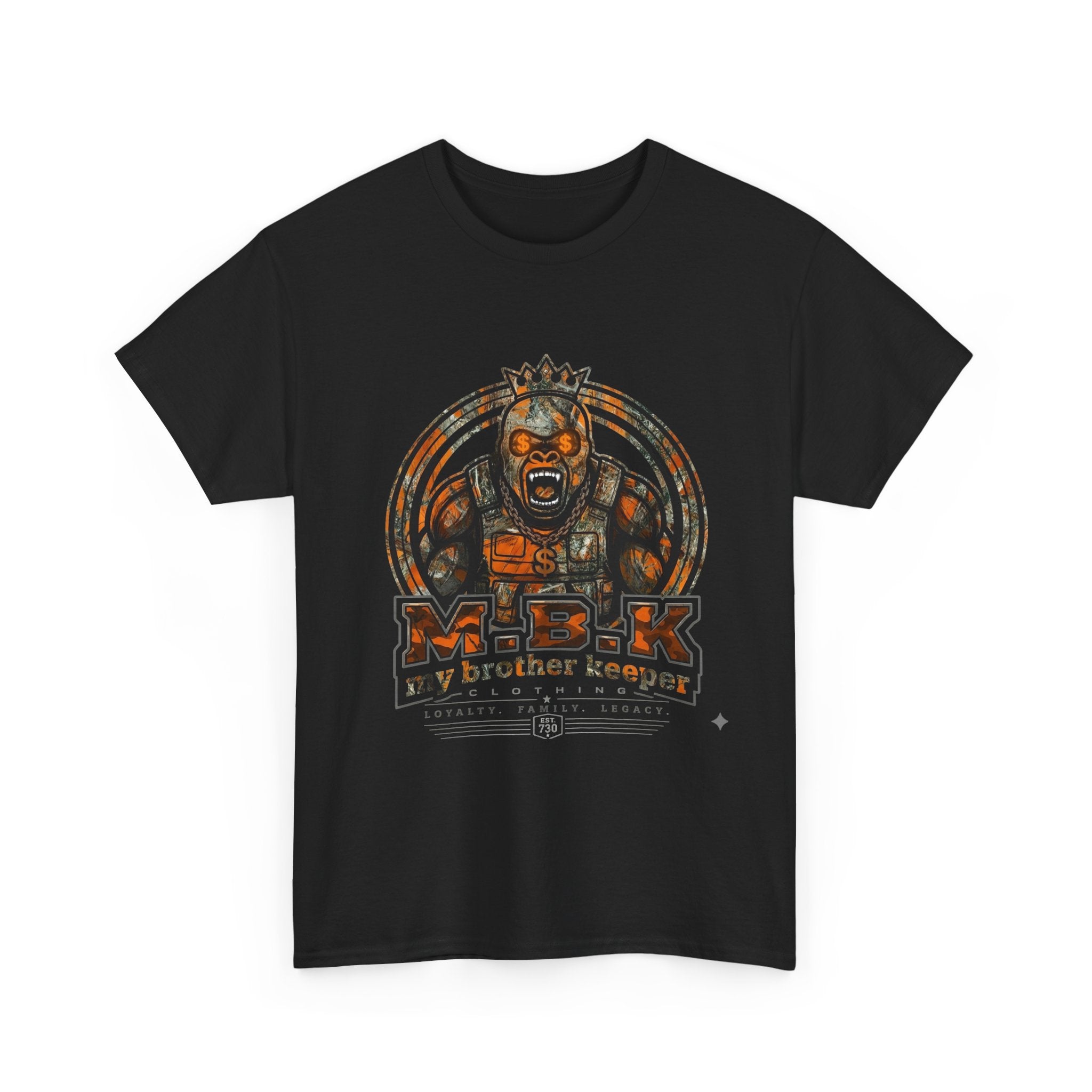 King Monkey Tee — "MBK My Brother Keeper" Graphic T-Shirt