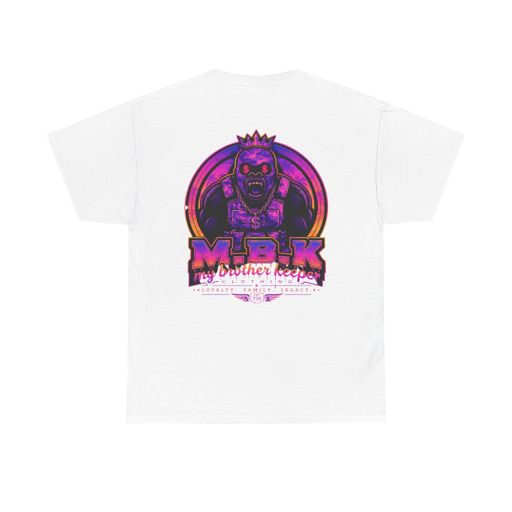 T-Shirt — Neon Skull King "M.B.K. My Brother Keeper" Graphic Tee