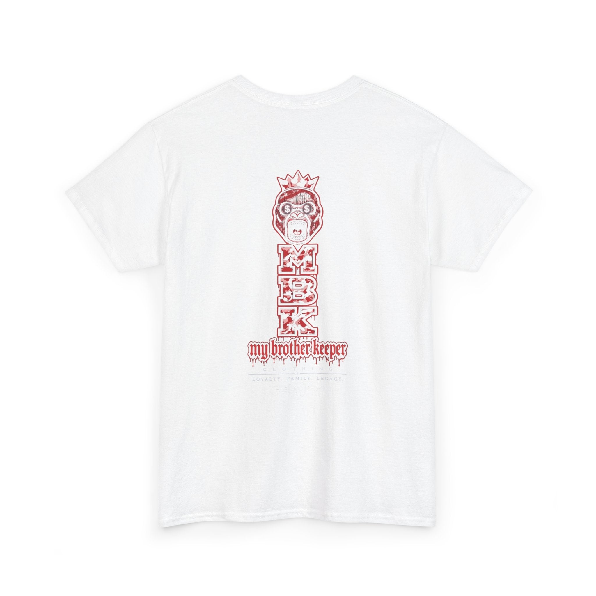 Graphic Tee — Red 'M.B.K. My Brother Keeper' Streetwear T‑Shirt