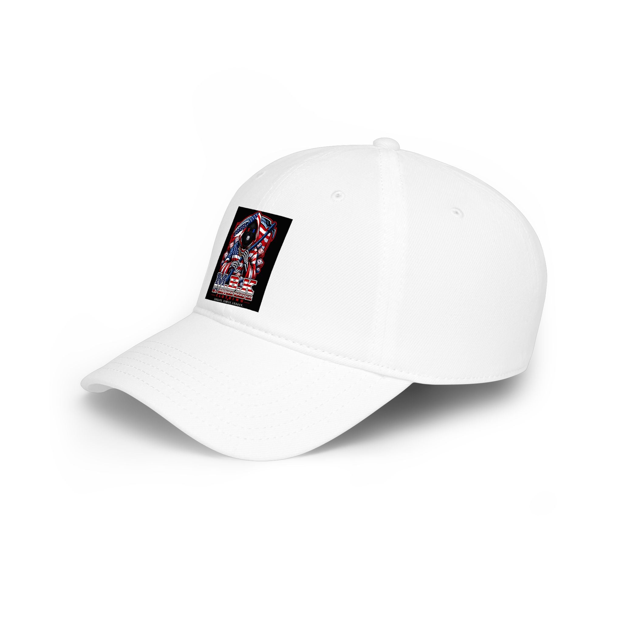 Patriotic Eagle Flag Low Profile Baseball Cap — USA Bald Eagle Design