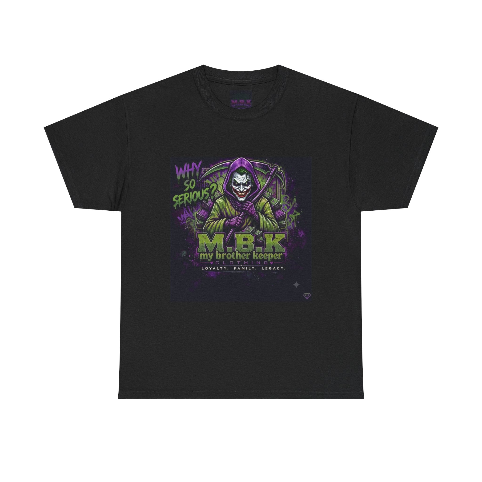 MBK "My Brother Keeper" Joker Skull Tee — Why So Serious Graphic T-Shirt