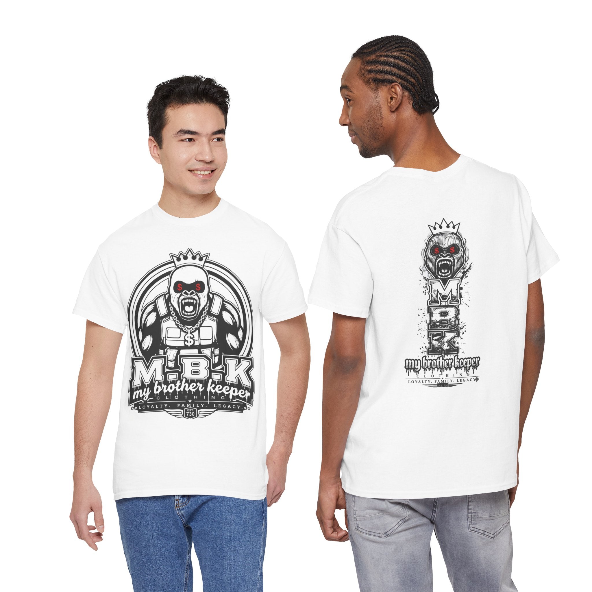 MBK "My Brother Keeper" Graphic Tee — Bold Gorilla Crest Streetwear