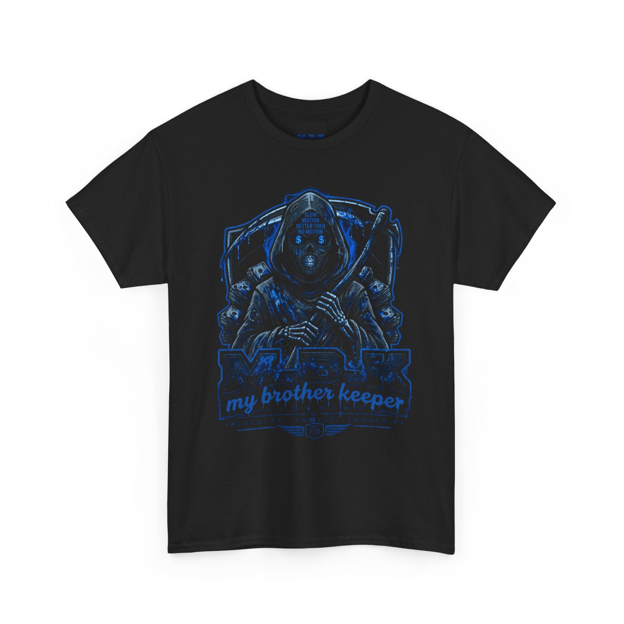 Grim Reaper “My Brother Keeper” Graphic Tee — Dark Gothic Skull Shirt