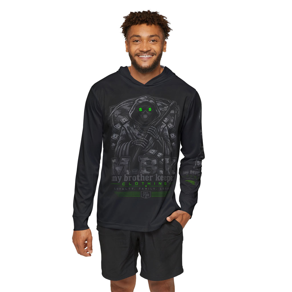 Men's 'My Brother Keeper' Tactical Hoodie — Black Graphic Warmup Pullover