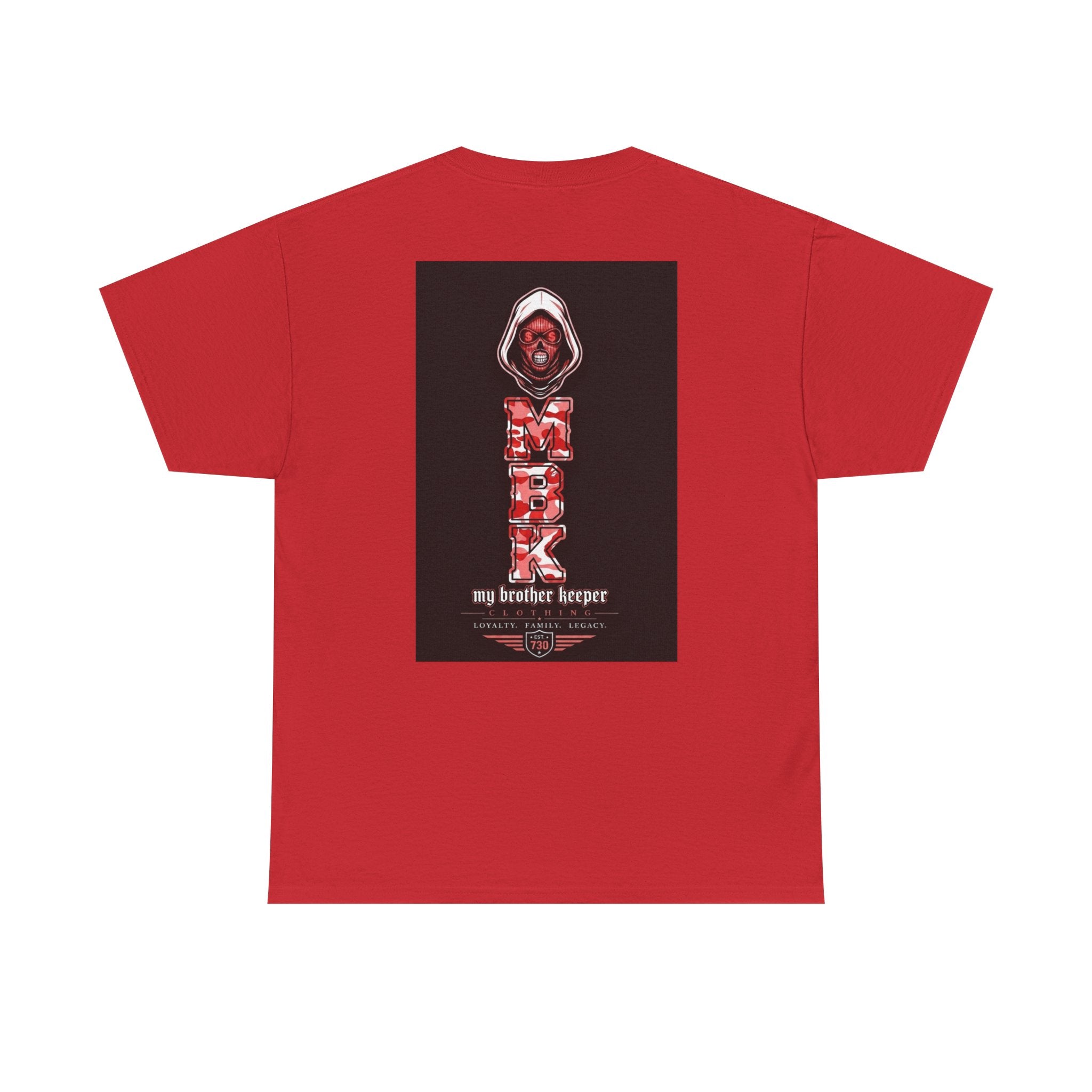Brother Keeper Tee — Red Grim Reaper Graphic T-Shirt