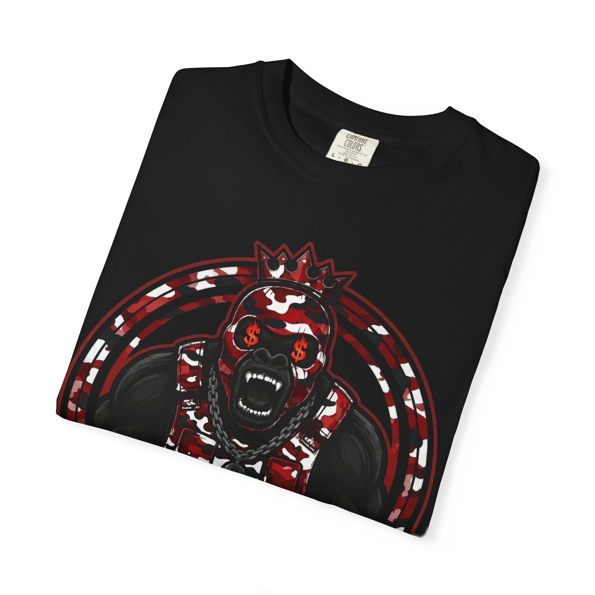 Gorilla Rampage Graphic T‑Shirt — Red & Black Streetwear Tee