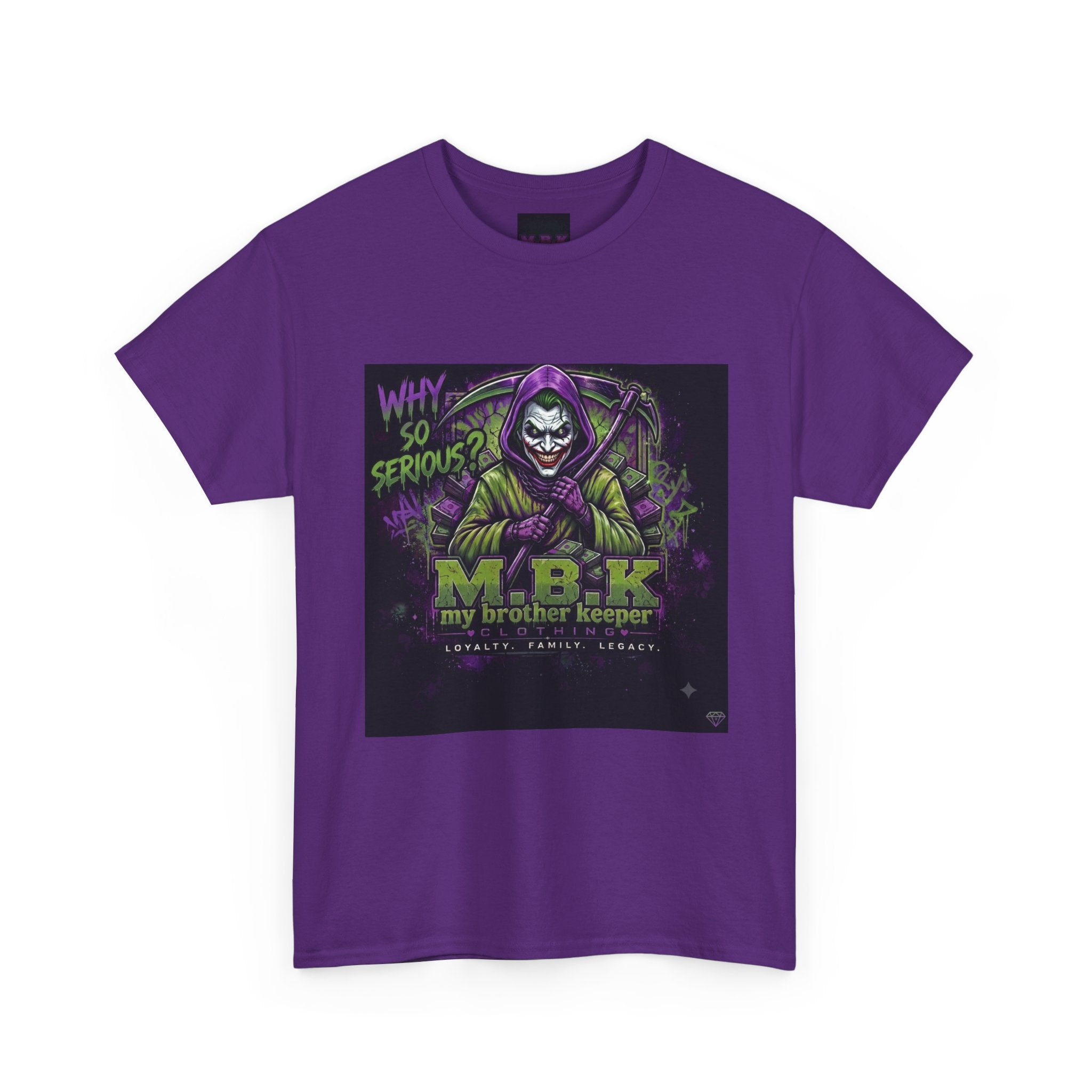 MBK "My Brother Keeper" Joker Skull Tee — Why So Serious Graphic T-Shirt