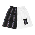 Half-and-Half Astro Poster Basketball Shorts — Vaporwave Space Graphic AOP