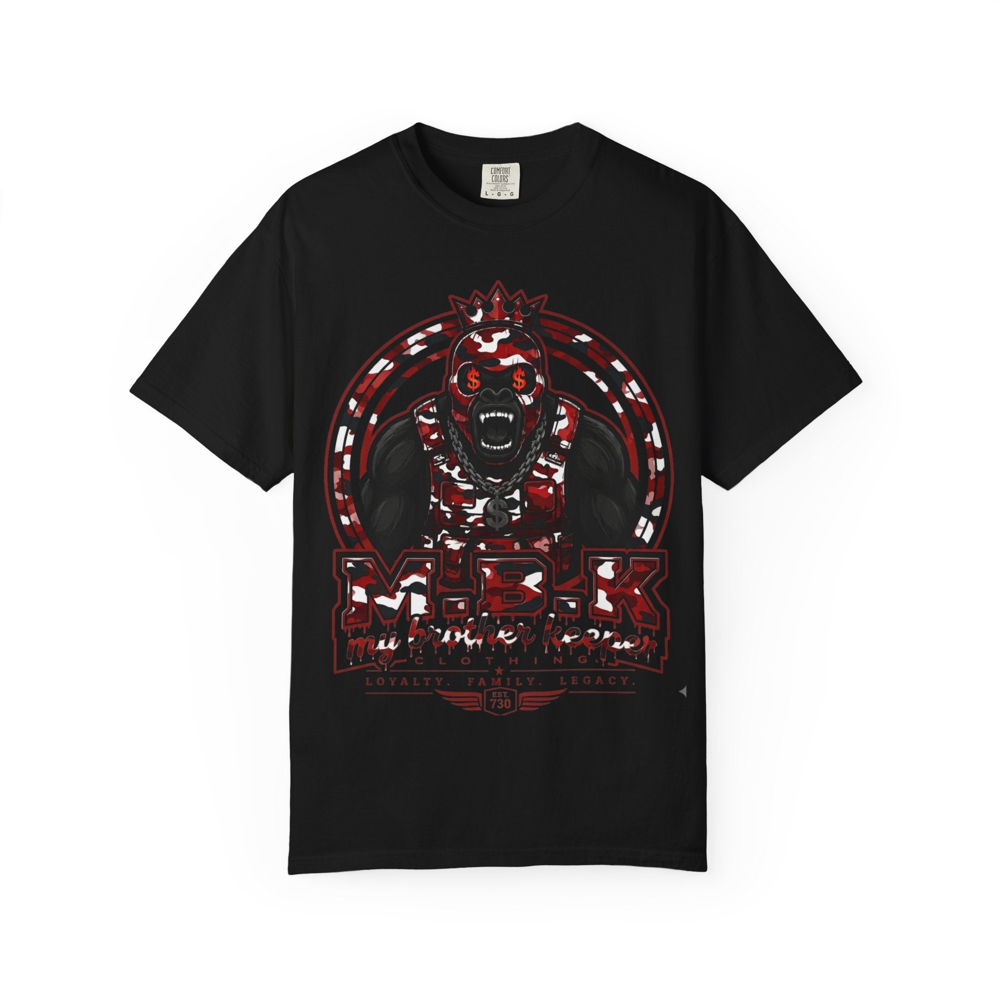 Gorilla Rampage Graphic T‑Shirt — Red & Black Streetwear Tee