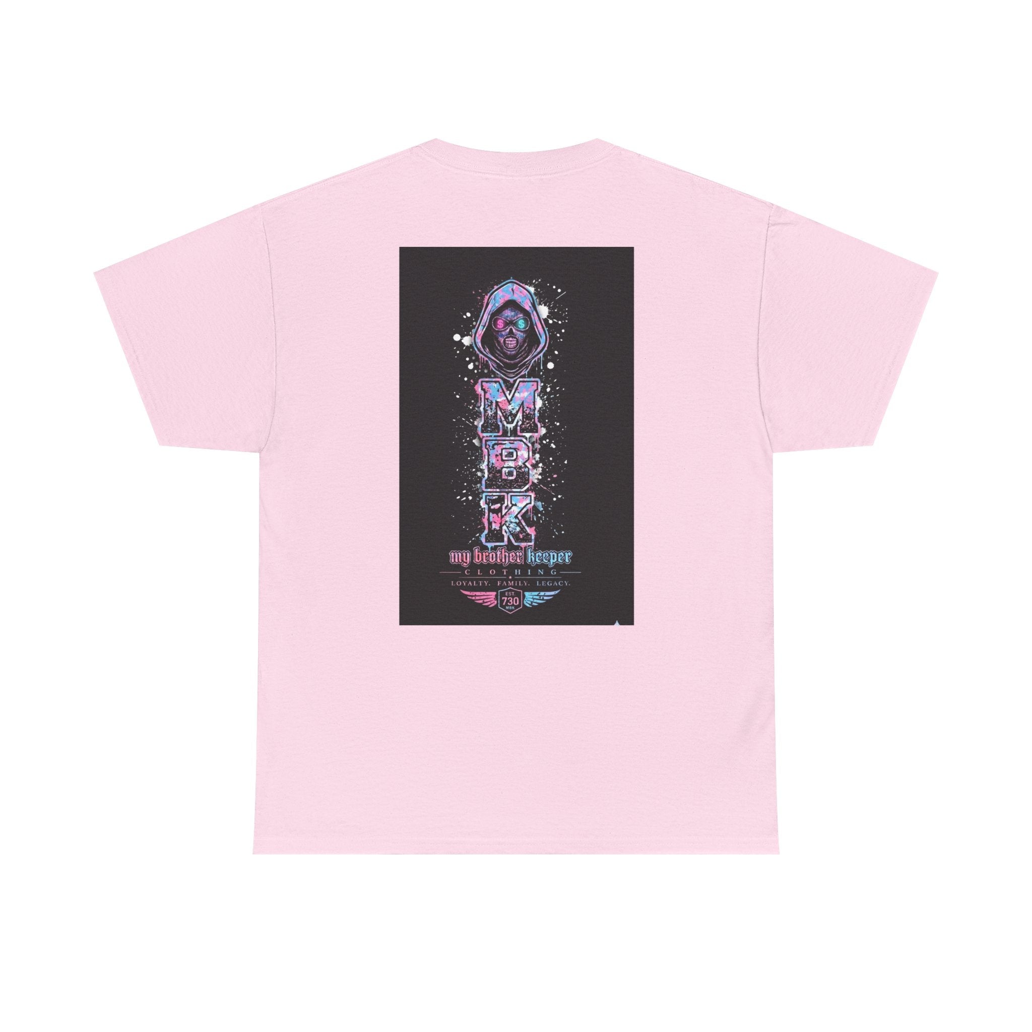 Graphic Tee — 'MBK My Brother Keeper' Cyberpunk Hooded Design