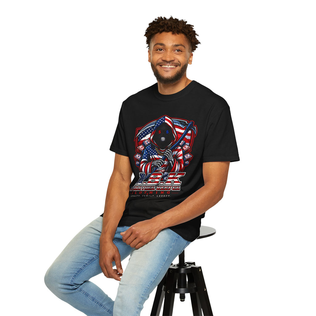 Reaper Flag T‑Shirt — MBK American Patriot Graphic Tee
