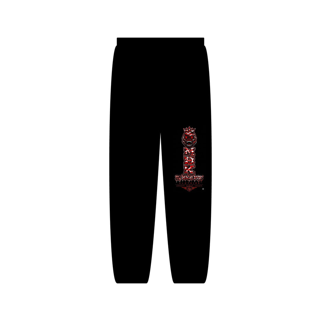 Unisex Sweatpants with Red Tiki Tower Graphic - Casual Streetwear Lounge Pants