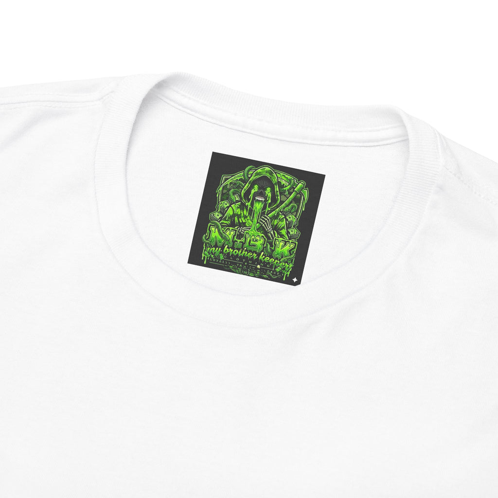 MBK "My Brother Keeper" Cotton Tee – Green Varsity Graphic