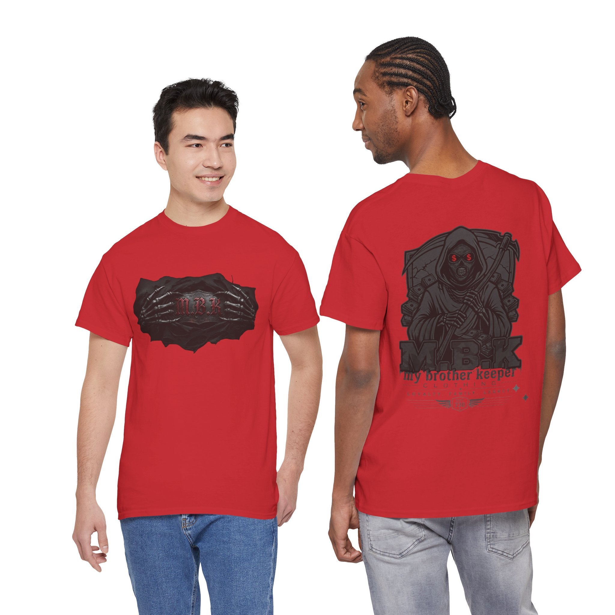 My Brother Keeper Grim Reaper T‑Shirt — Gothic Horror Tee